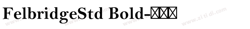 FelbridgeStd Bold字体转换